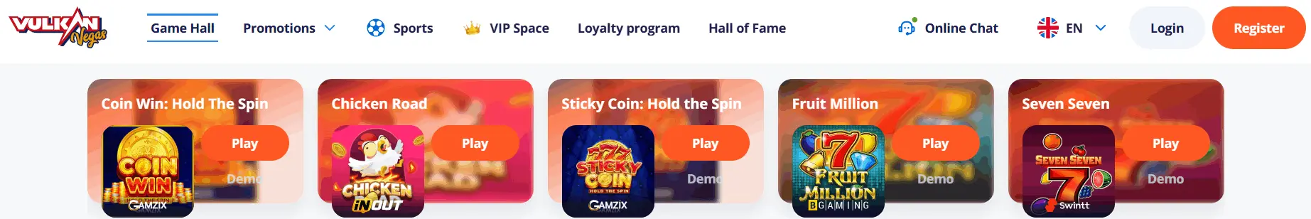 Vulkan Vegas official